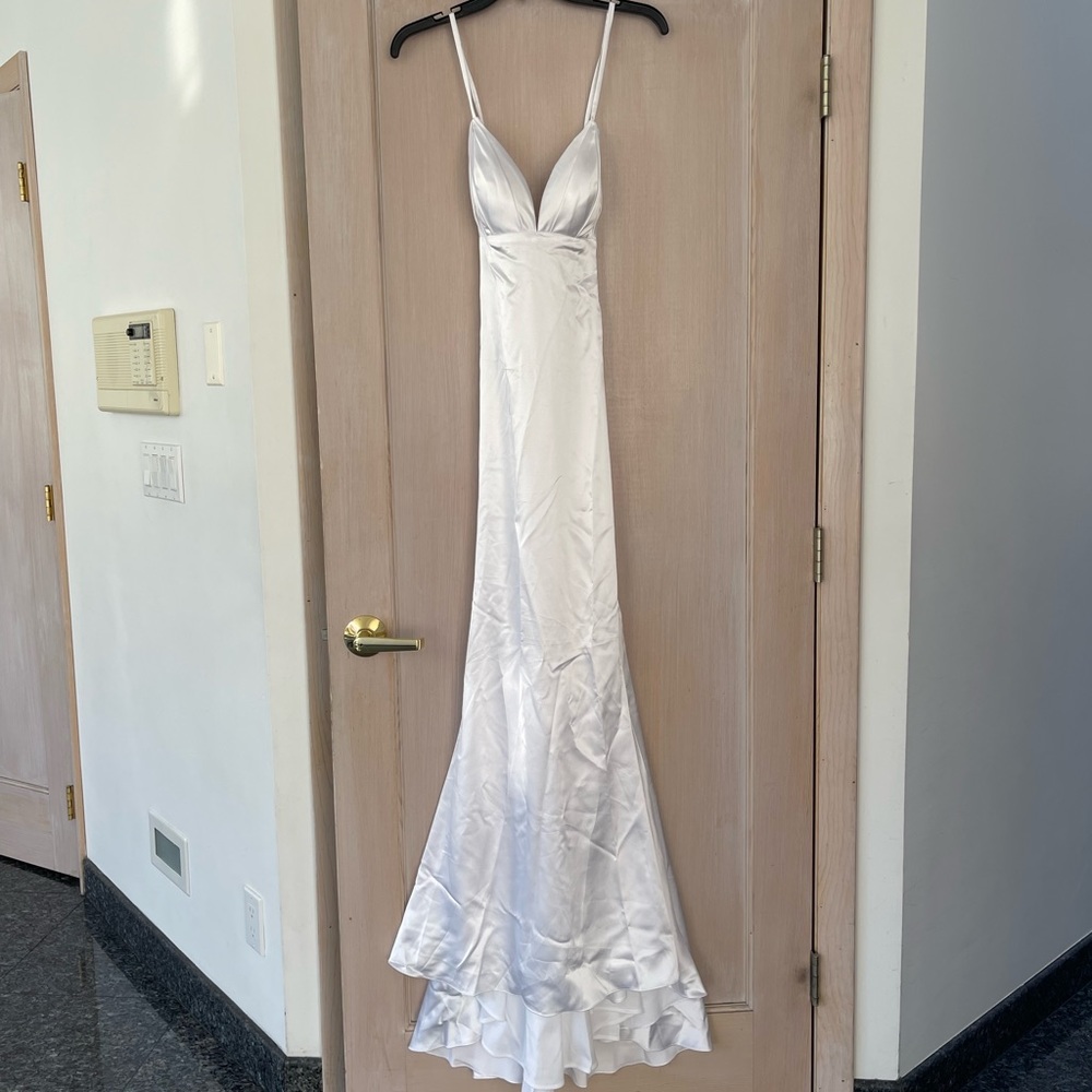 WHITE PROM DRESS